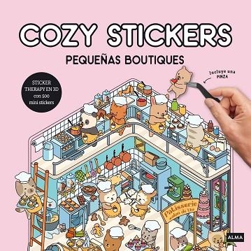 Pequeñas boutiques & Cozy stickers | 9791387752545 | Alain Boyer