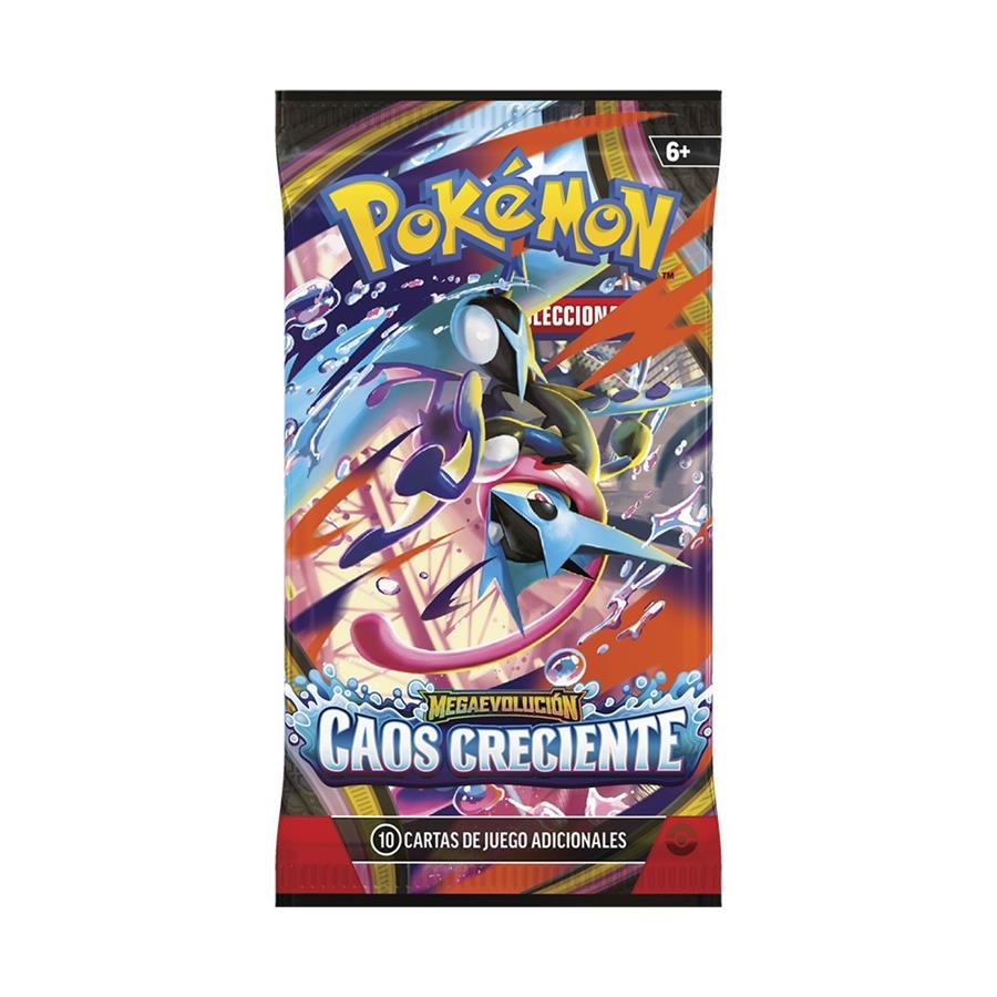 POKEMON MEGAEVOLUCION CAOS CRECIENTE 10 CARTAS DE JUEGO ADICIONALES | 196214141117 | THE POKEMON COMPANY