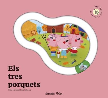 Els tres porquets Conte amb peces lliscants | 9791387903671 | Gina Samba