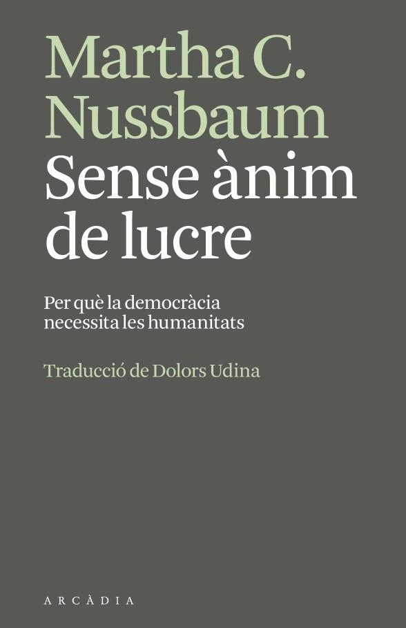 SENSE ANIM DE LUCRE | 9791399136951 | MARTHA NUSSBAUM