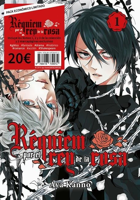 Pack Requiem por el rey de la rosa 01 02 03 | 9788418739972 | AYA KANNO