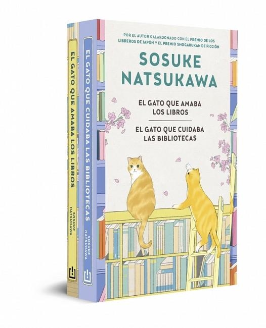 Pack El gato que amaba los libros contiene El gato que amaba los libros & El gato que cuidaba las bibliotecas | 9788466391146 | Sosuke Natsukawa