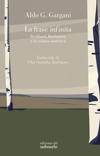 LA FRASE INFINITA | 9788412974782 | Aldo Giorgio Gargani