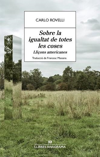 SOBRE LA IGUALTAT DE TOTES LES COSES | 9788433951021 | Carlo Rovelli