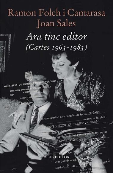 ARA TINC EDITOR CARTES 1963 1983 | 9788473295253 | Ramon Folch i Camarassa & Joan Sales