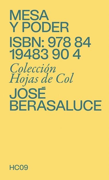 MESA Y PODER | 9788419483904 | Jose Berasaluce