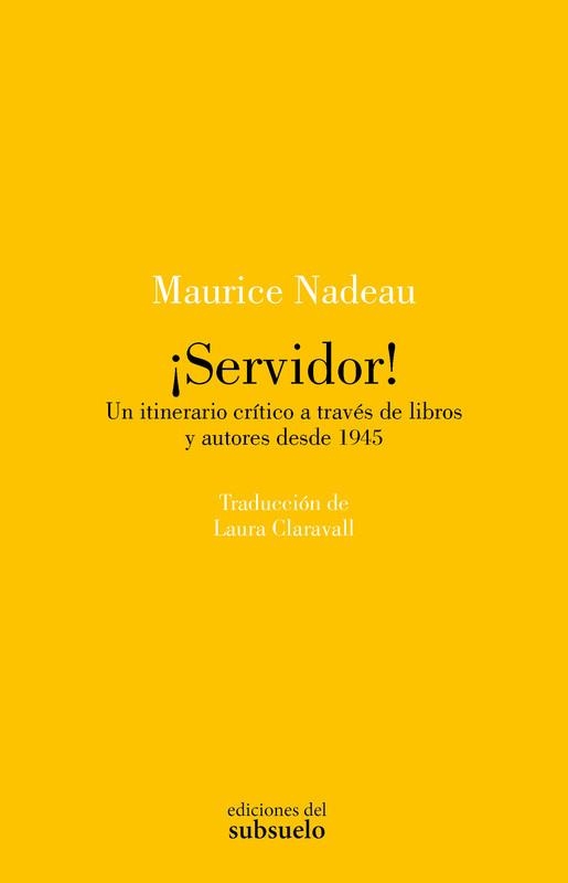 SERVIDOR | 9788412974799 | Maurice Nadeau