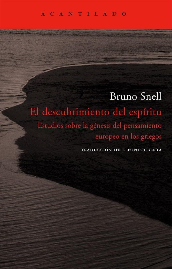 El Descubrimiento del espiritu | 9788496834224 | Bruno Snell