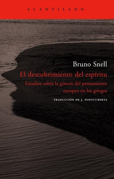 El Descubrimiento del espiritu | 9788496834224 | Bruno Snell