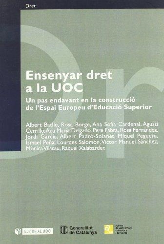 ENSENYAR DRET A LA UOC | 9788497885409 | VV.AA